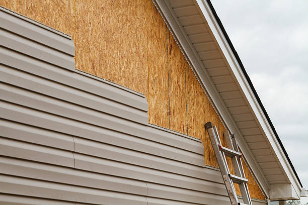 Professional Emergency Siding Repair technician working in Hudson, FL